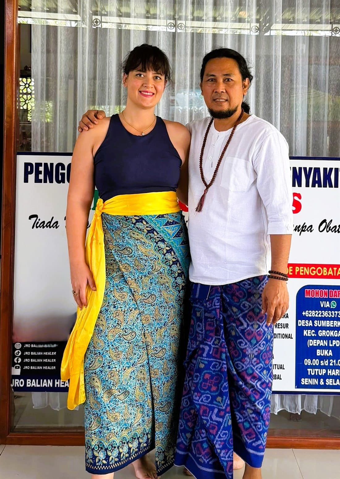 Geraldine (Gigi) and JRO together at their healing home in North Bali.
